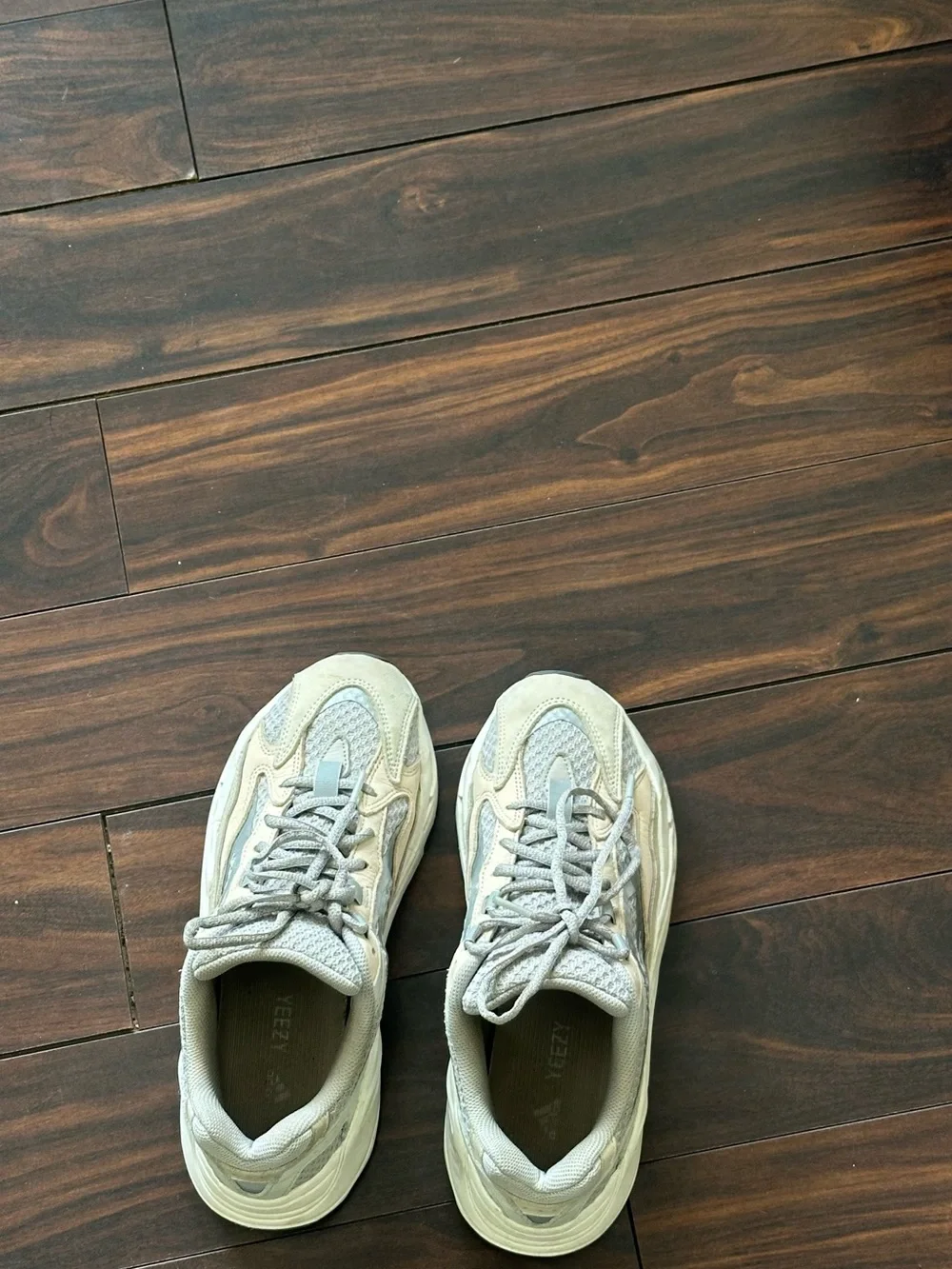 adidas Men's Sneakers in Light Gray and Beige